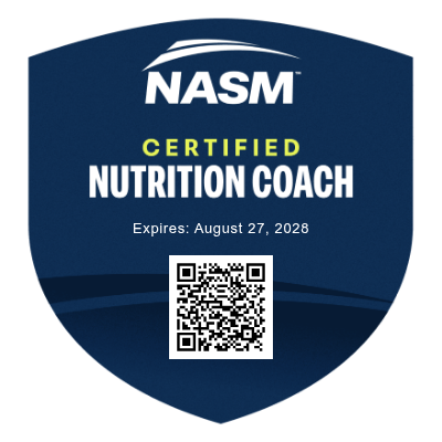 NASM Certified Nutrition Coach badge